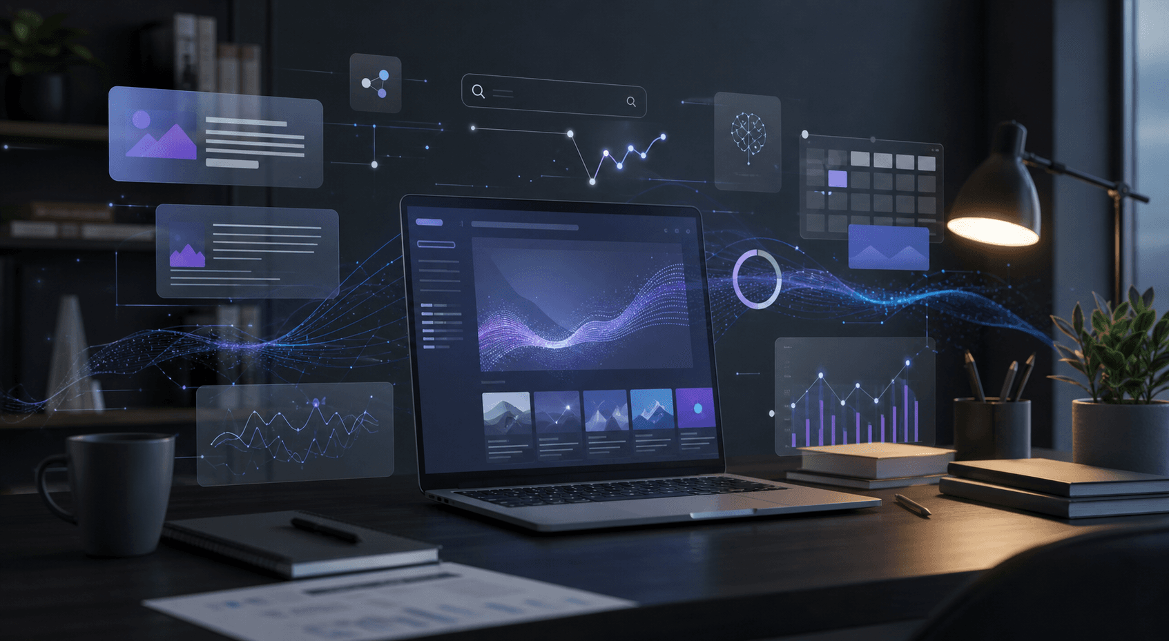 AI marketing insights and digital publishing workspace